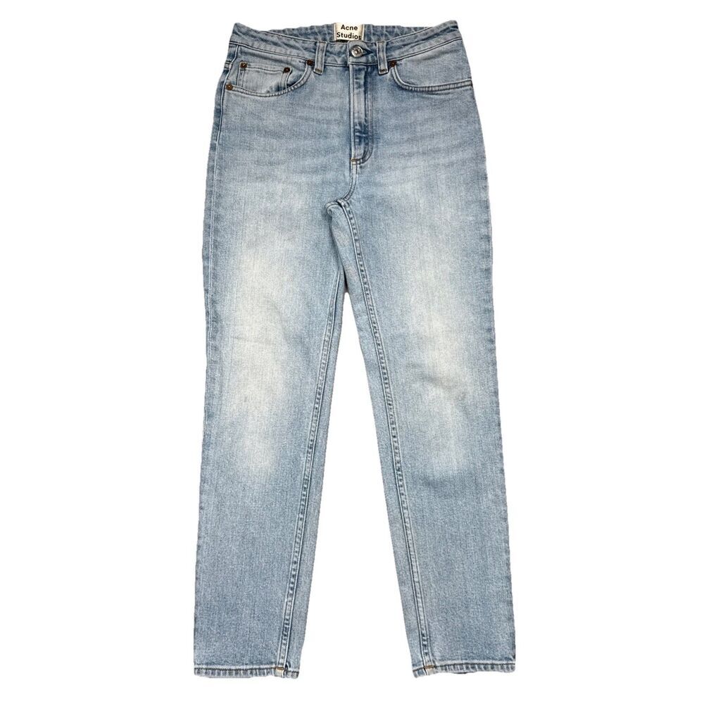 ACNE Studios Patti High Rise Jeans 26 (25x25) Dirty Blue Cropped Denim Womens